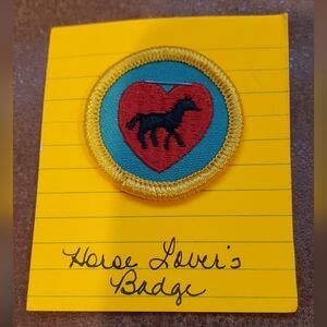 Girl Scout Boy Scout Horse Lover's Badge